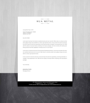 Letterhead Design by Creations Box 2015 for this project | Design: #27373381