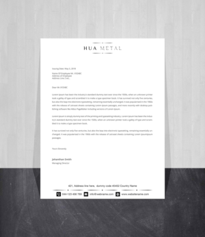 Letterhead Design by Creations Box 2015 for this project | Design: #27373382