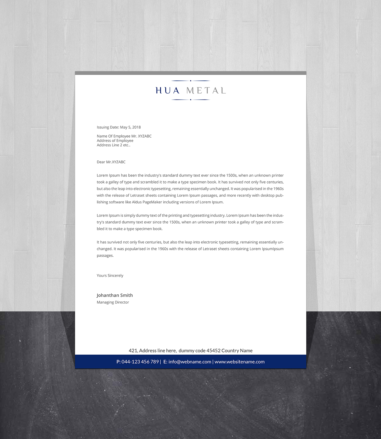 Letterhead Design by Creations Box 2015 for this project | Design #27373384