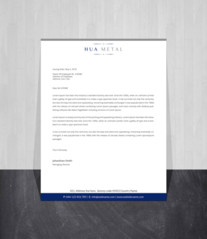 Letterhead Design by Creations Box 2015 for this project | Design: #27373384