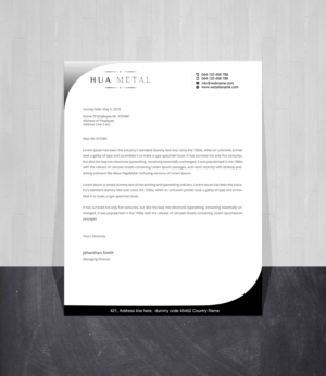 Letterhead Design by Creations Box 2015 for this project | Design: #27373386