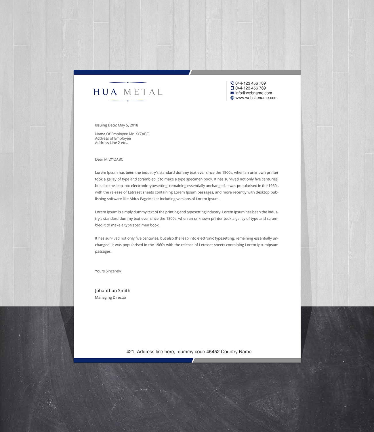 Letterhead Design by Creations Box 2015 for this project | Design #27373388