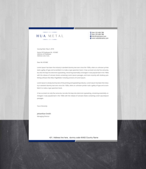 Letterhead Design by Creations Box 2015 for this project | Design: #27373388
