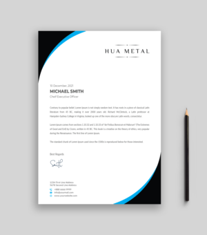 Letterhead Design by Musa. A for this project | Design: #27370356