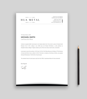 Letterhead Design by Musa. A for this project | Design: #27370357
