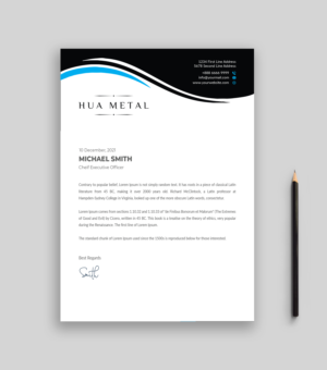 Letterhead Design by Musa. A for this project | Design: #27370358