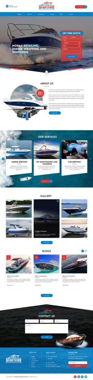Web Design by bdesigner9 for this project | Design #27333146