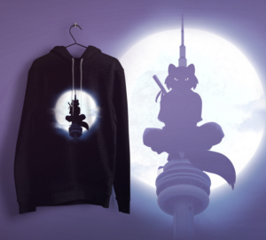 Black Hoodie Design Anime style | Design de T-shirt par Akhtanbed