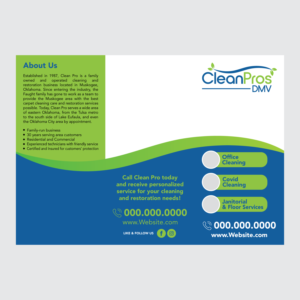CleanPros DMV Commercial Cleaning Brochure | Flyer Design by adiazudin