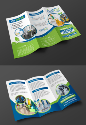 CleanPros DMV Commercial Cleaning Brochure | Flyer Design by ecorokerz
