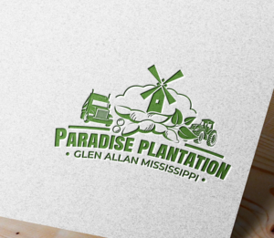 Paradise Plantation on the top and Glen Allan Mississippi at the bottom  | Logo-Design von Aaaron