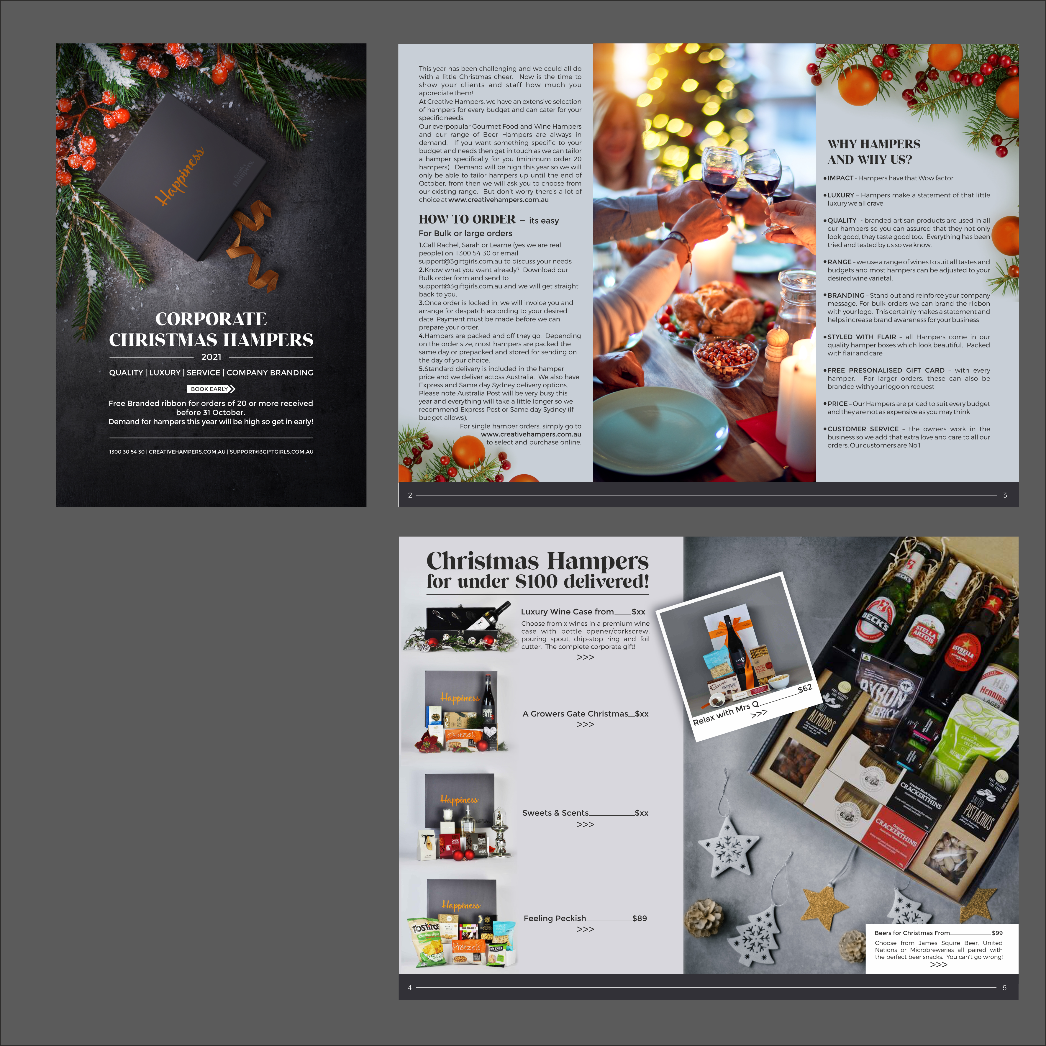 Brochure Design by Polina_pro for 3 Gift Girls | Design #27387292