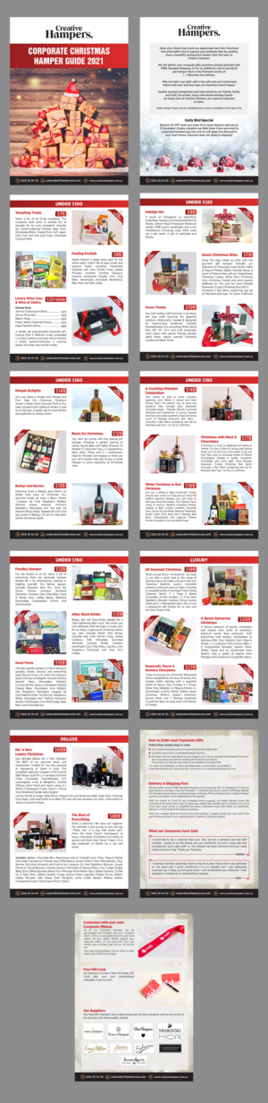 Corporate Christmas Hamper Guide 2021 | Broschüren-Design von GraphicsGuru