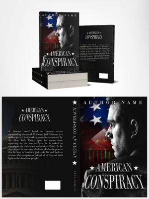 American Conspiracy book cover. | Diseño de portada de libro por Estratosphera