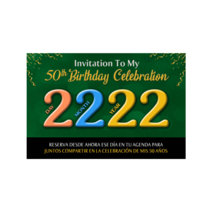 50 bday | Einladungs-Design von Abiyoso28