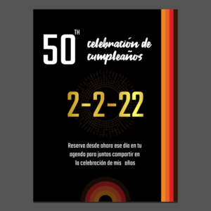 50 bday | Einladungs-Design von Arun 25