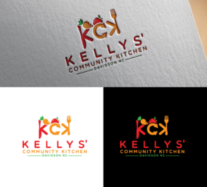 Kellys' Community Kitchen Davidson NC | Logo Design by hjyoo