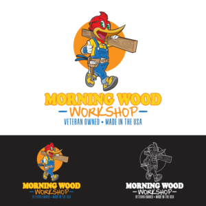 Morning Wood Workshop | Logo Design by delegacydesign