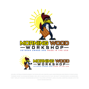 Morning Wood Workshop | Logo Design by sangeloenriquez
