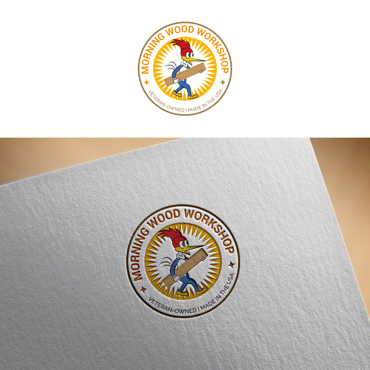 Logo Design by Maxo-Biz for Morning Wood Workshop | Design #27331790