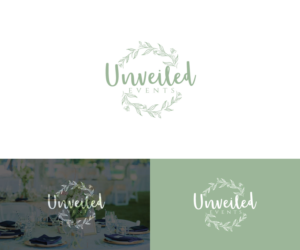 Could just be a monogram logo with a design or an alternative logo that spells out Unveiled. | Logo Design by Iris 3