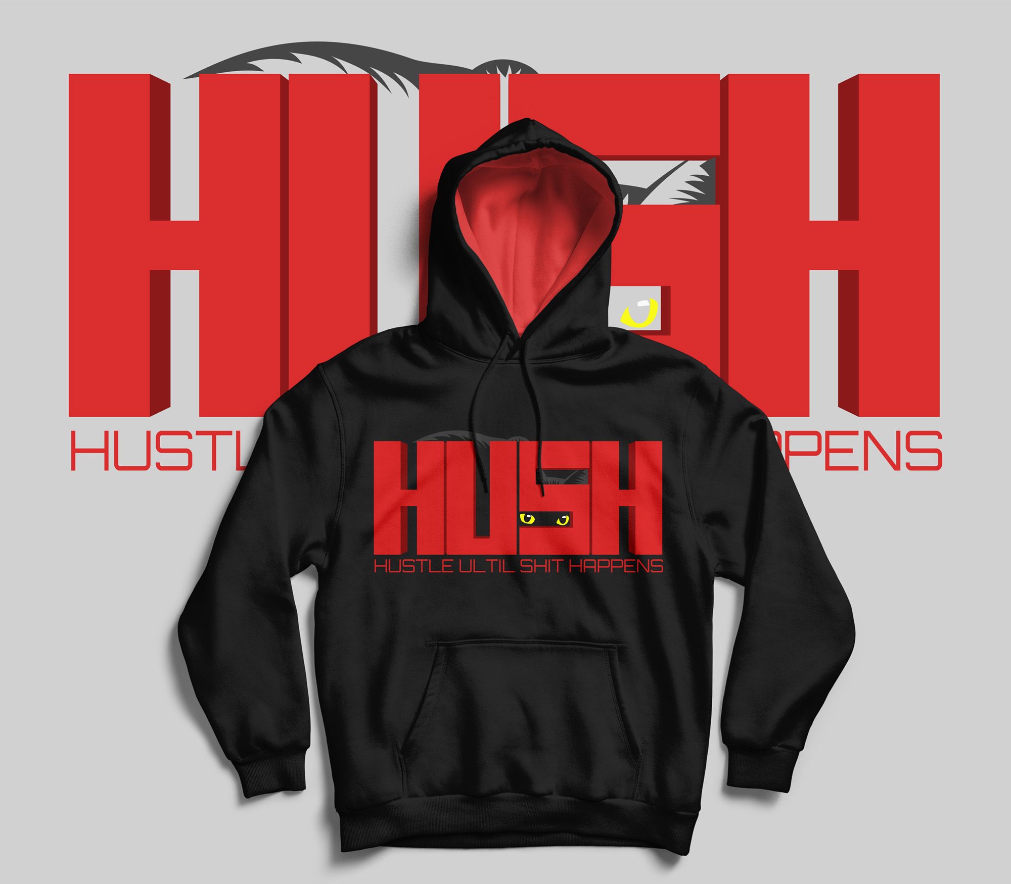 Apparel Design by kaiser77 for HUSH apparel co | Design #27332658