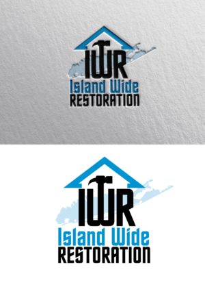 Island Wide Restoration | Logo Design by blue eye