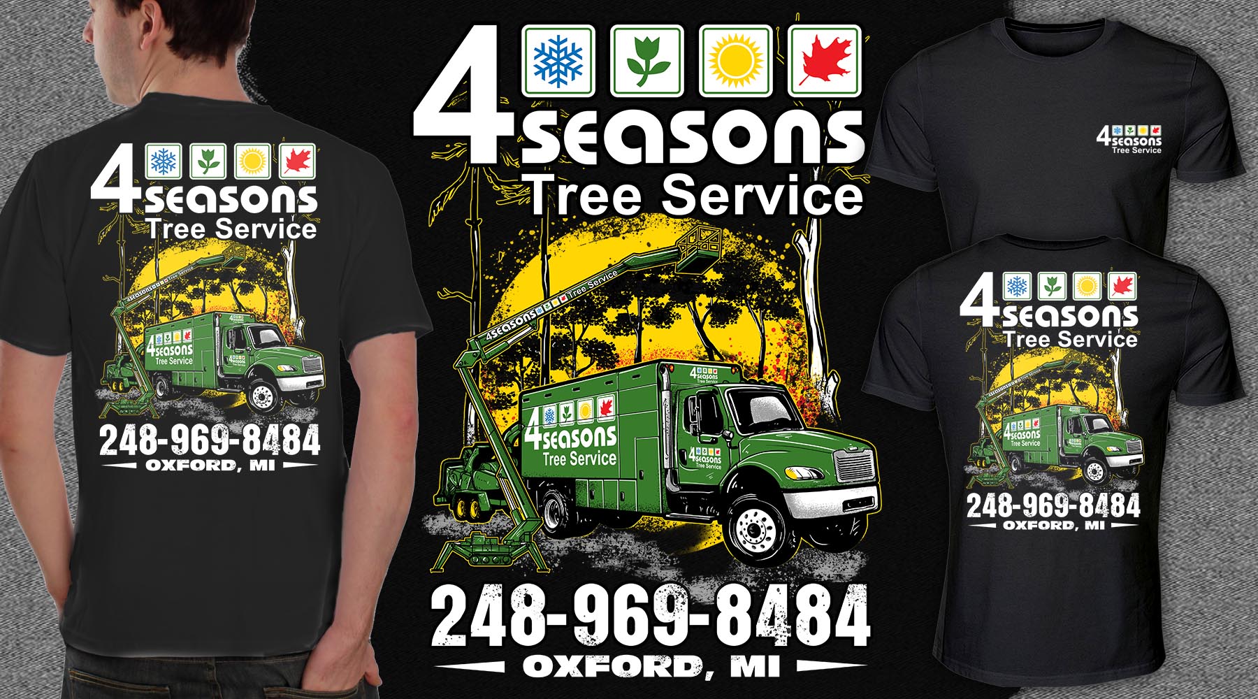 Diseño de Camiseta por Falih A para 4 Seasons Tree Service | Diseño #27367470