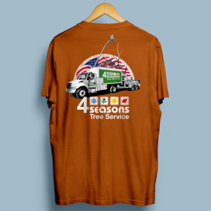 4 SEASONS TREE SERVICE T-Shirt Design | T-Shirt-Design von Eightone 3