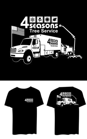 T-shirt Design by dskyvbc for 4 Seasons Tree Service | Design #27330193