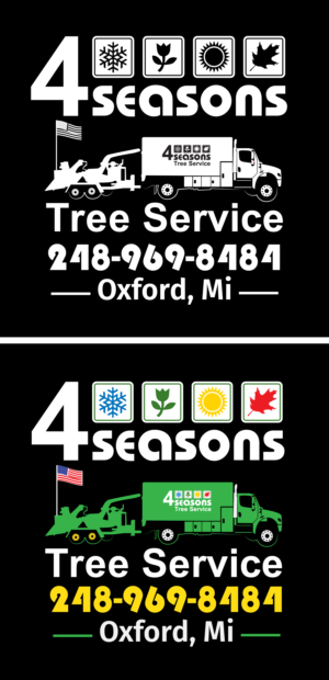 4 SEASONS TREE SERVICE T-Shirt Design | T-Shirt-Design von dskyvbc