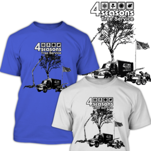 T-shirt Design by Kucriet for 4 Seasons Tree Service | Design: #27348373