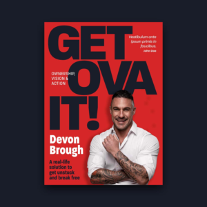 Exciting Personal Development Book Cover: GET OVA IT! | Book Cover Design by orphee