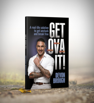 Exciting Personal Development Book Cover: GET OVA IT! | Book Cover Design by Grafix Hive