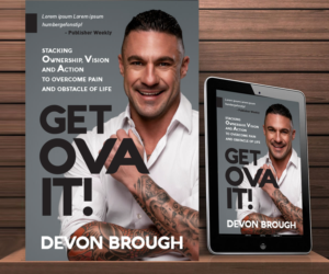 Exciting Personal Development Book Cover: GET OVA IT! | Book Cover Design by kucingbalap