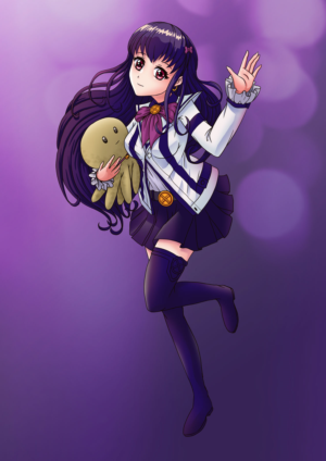 Anime Girl Character mascot for a webpage. | Diseño Gráfico por D'Mono