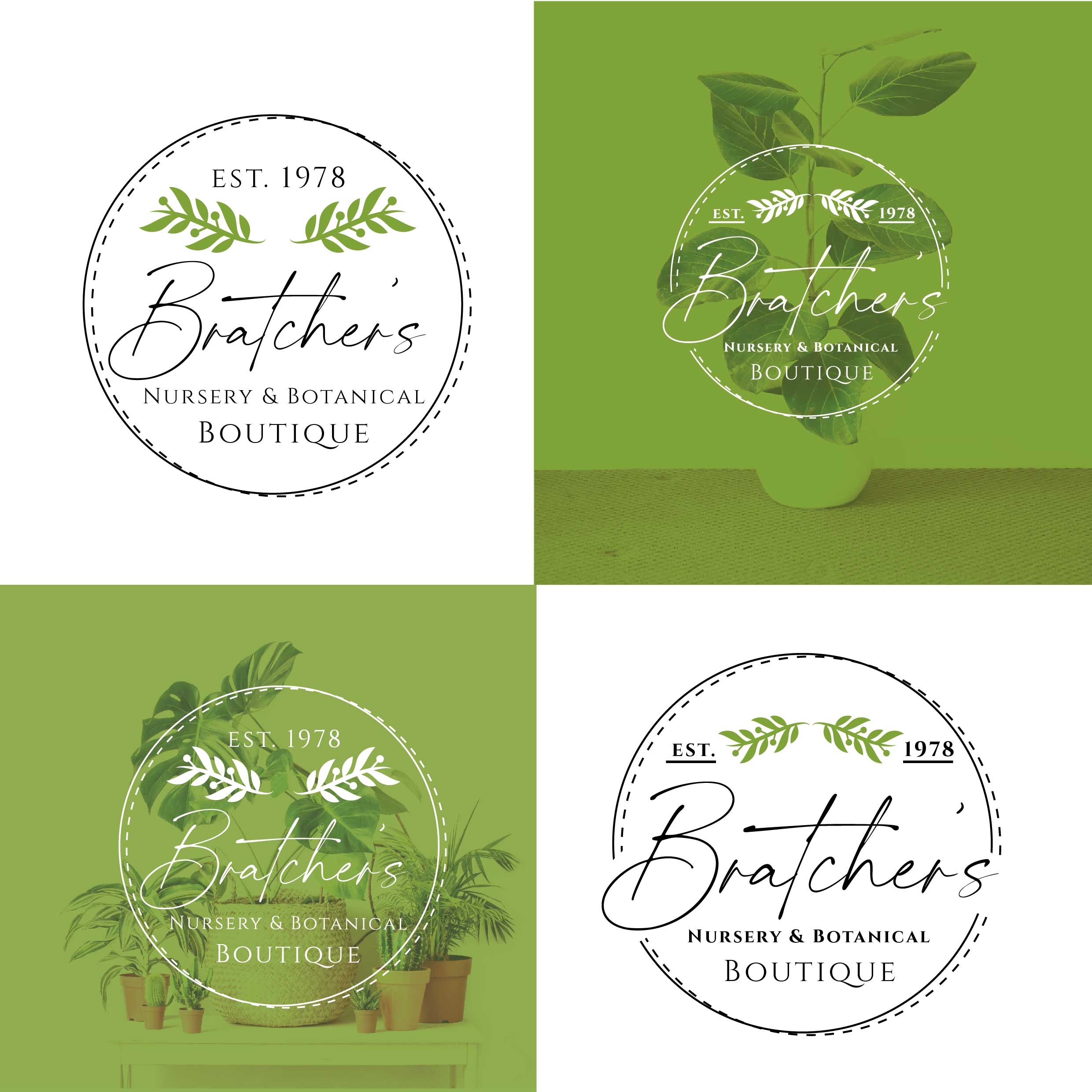 Logo Design by Anton for Bratcher's Nursery & Landscaping LLC | Design #27346637