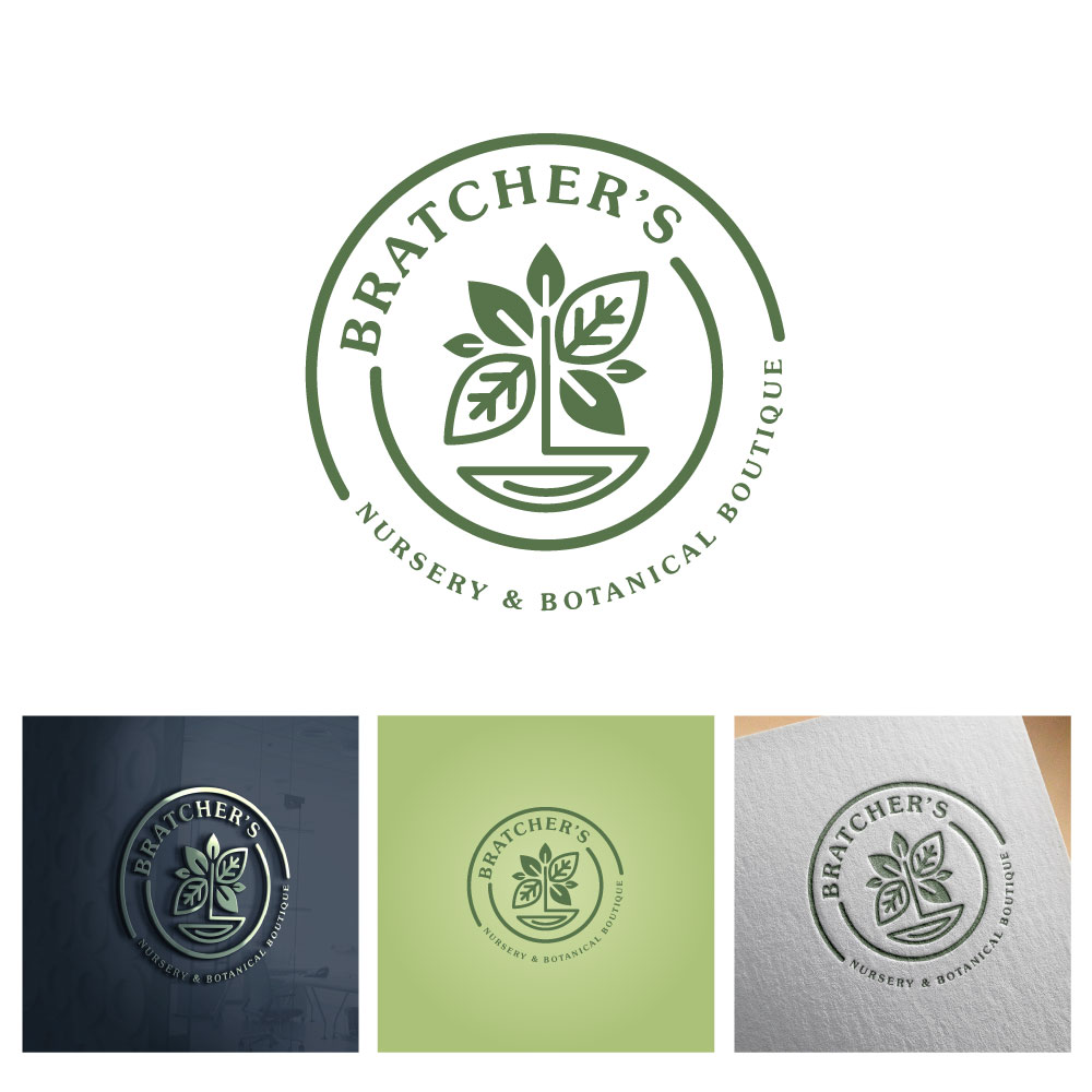 Logo Design by michellefrances for Bratcher's Nursery & Landscaping LLC | Design #27343721