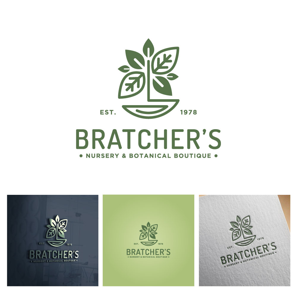 Logo Design by michellefrances for Bratcher's Nursery & Landscaping LLC | Design #27343723