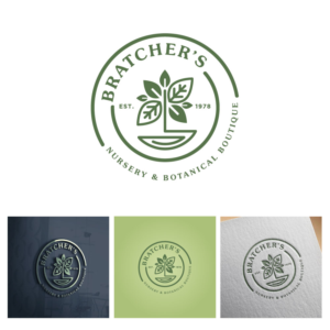 Logo Design by michellefrances for Bratcher's Nursery & Landscaping LLC | Design: #27343725
