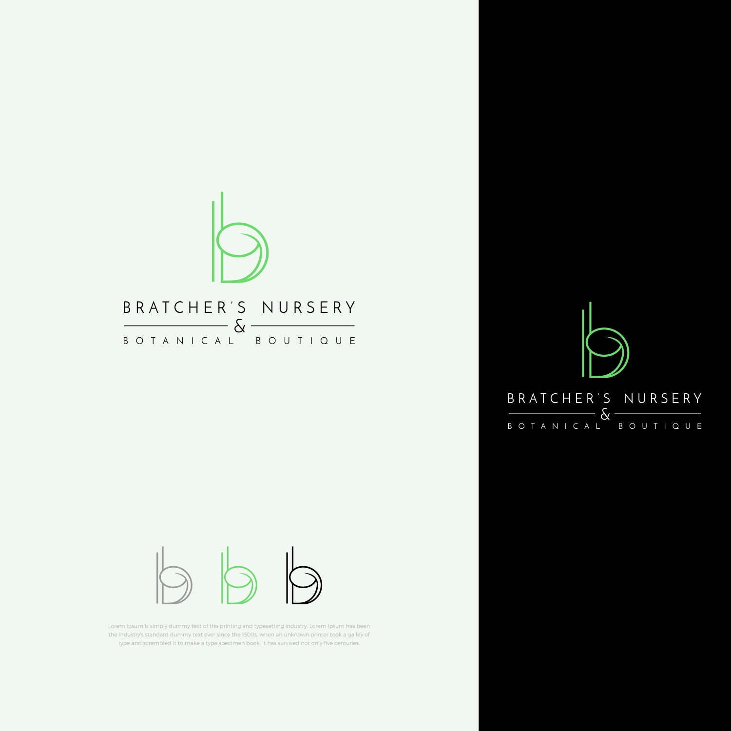 Logo Design by GVisions for Bratcher's Nursery & Landscaping LLC | Design #27344499