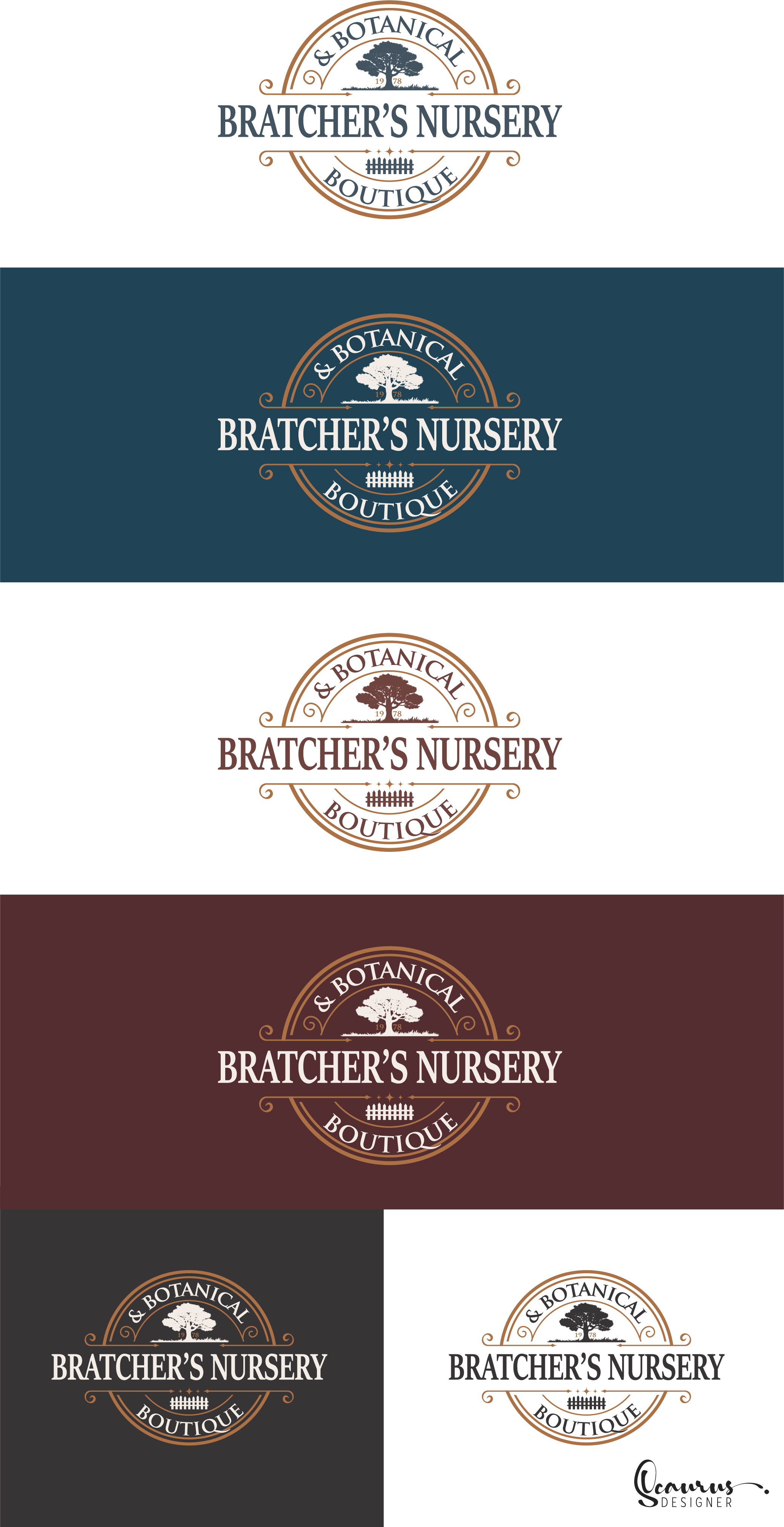 Logo Design by InkThink by Scaurus for Bratcher's Nursery & Landscaping LLC | Design #27339767
