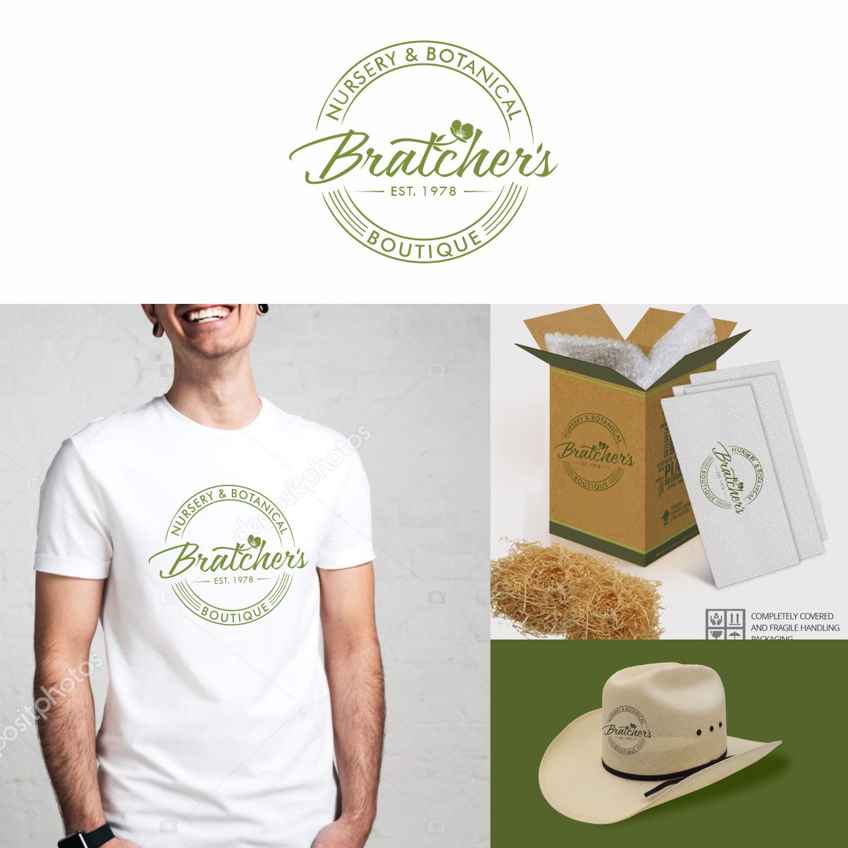 Logo Design by Ashani Bhattacharya for Bratcher's Nursery & Landscaping LLC | Design #27343858