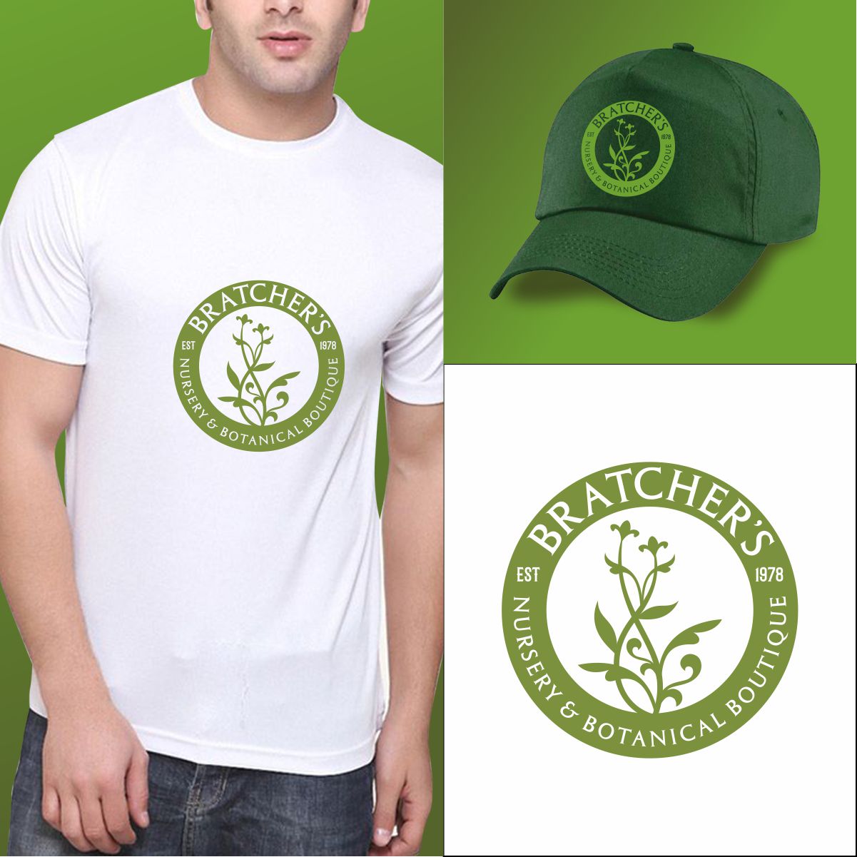 Logo Design by Ashani Bhattacharya for Bratcher's Nursery & Landscaping LLC | Design #27344004