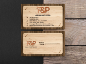 Visitenkarten-Design von Harshan für P and P Repair and Remodel | Design: #27433258