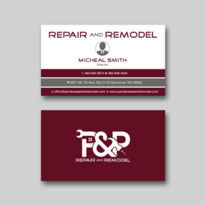 Business Card Design by RENEXIT for P and P Repair and Remodel | Design #27347918
