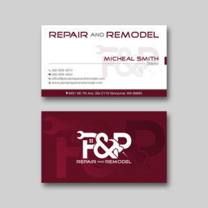 Visitenkarten-Design von RENEXIT für P and P Repair and Remodel | Design: #27347923