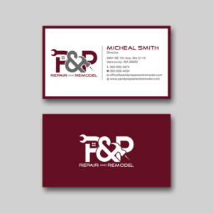 Visitenkarten-Design von RENEXIT für P and P Repair and Remodel | Design: #27347924