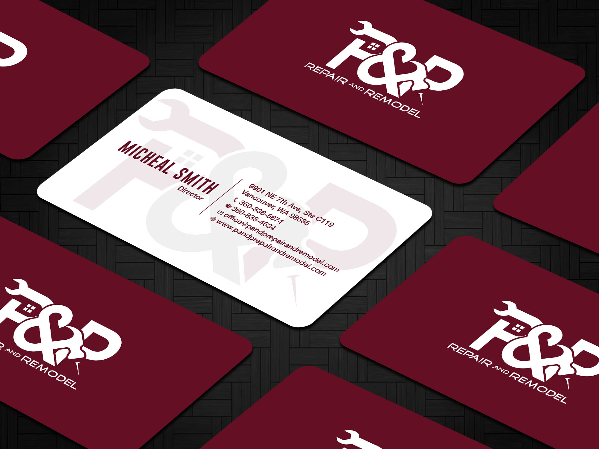 Visitenkarten-Design von RENEXIT für P and P Repair and Remodel | Design #27348852