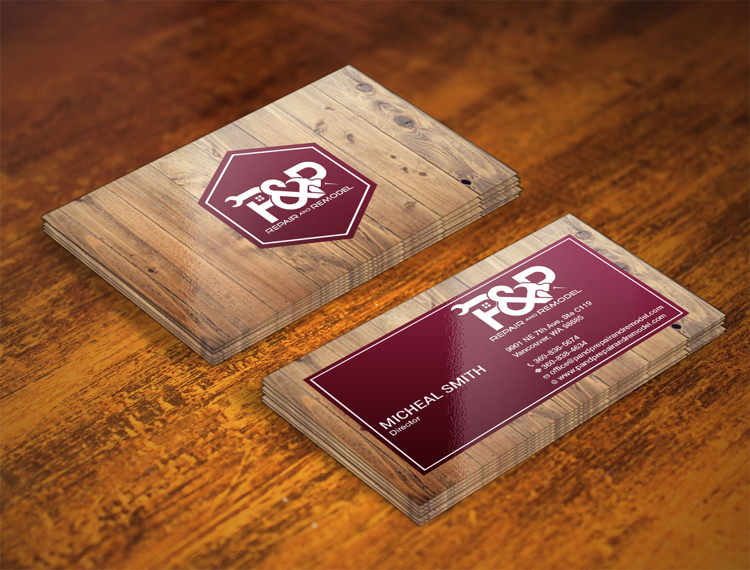 Design de Carte de Visite par RENEXIT pour P and P Repair and Remodel | Design #27348979